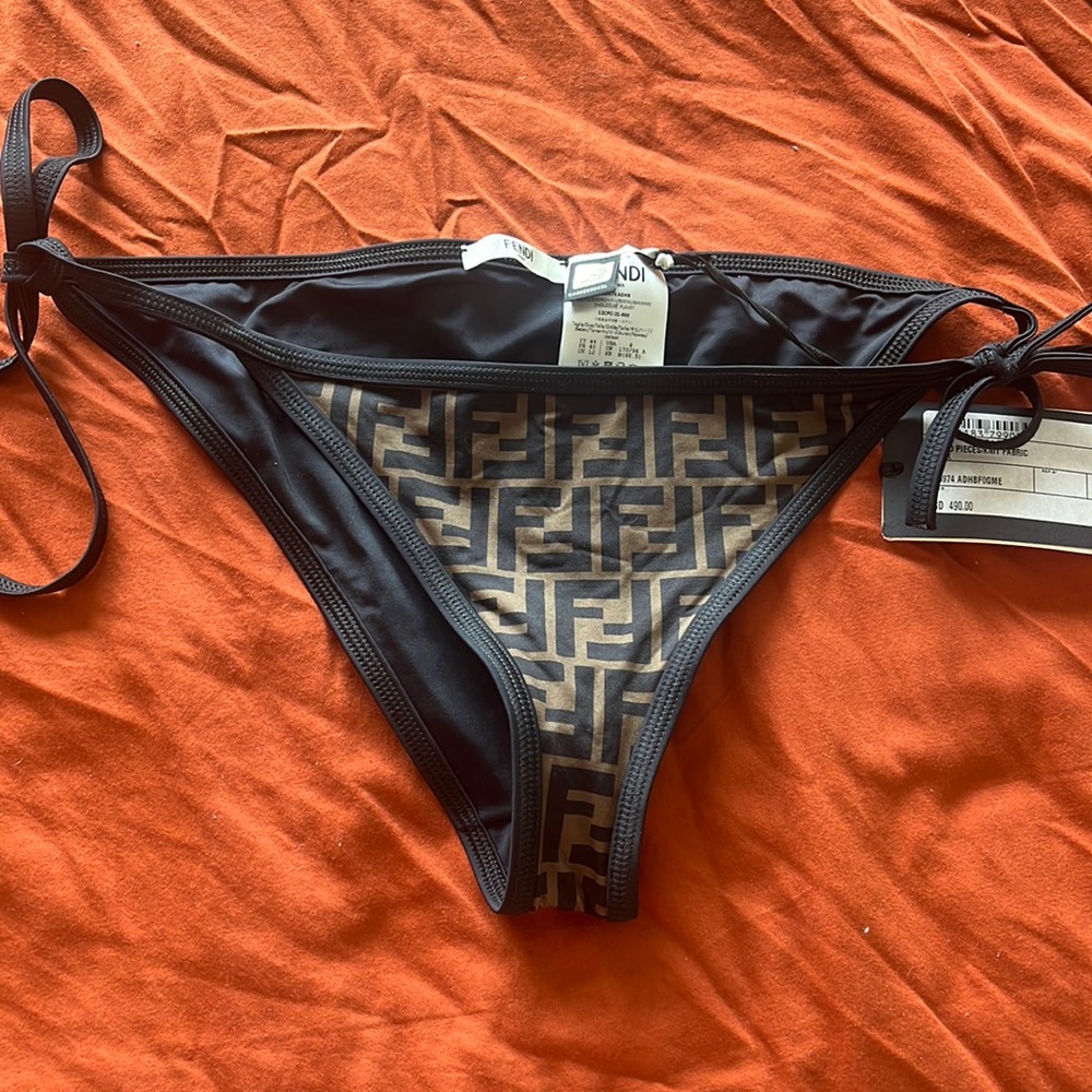 Fendi Logo Bikini Bottom- New with tags